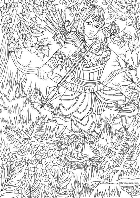 Warrior Coloring Page Adult