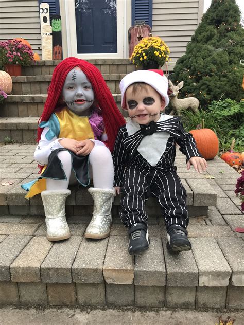 Jack And Sally Kids Halloween Costumes The Nightmare