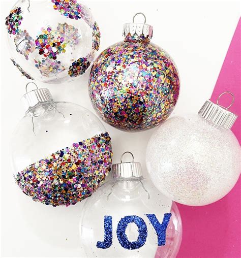 5 Diy Glitter Ornament Ideas Glitter Ornaments Diy Glitter Diy