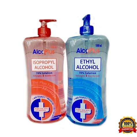 Alcoplus Isopropylethyl Alcohol Pump 1000ml Shopee Philippines