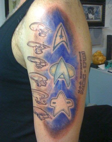 Star trek tattoos that you can filter by style, body part and size, and order by date or score. 62+ Star Trek Tattoos And Ideas