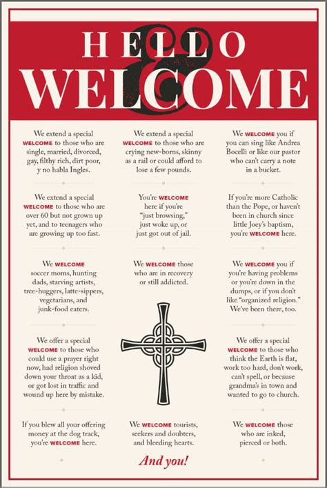 Church Welcome Poster On Behance