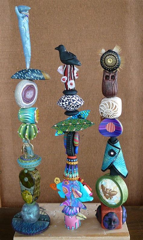 Totem Pole Art Garden Totems Diy Totem