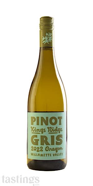 Kings Ridge 2022 Pinot Gris Willamette Valley Usa Wine Review Tastings