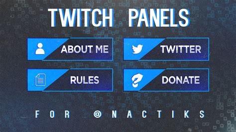 How To Create Twitch Panels Gebxe