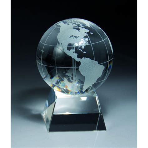 Crystal Globe Desk Awards