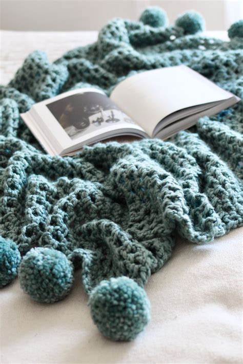 Celestial Poms Free Crochet Pattern — Two Of Wands Crochet Throw