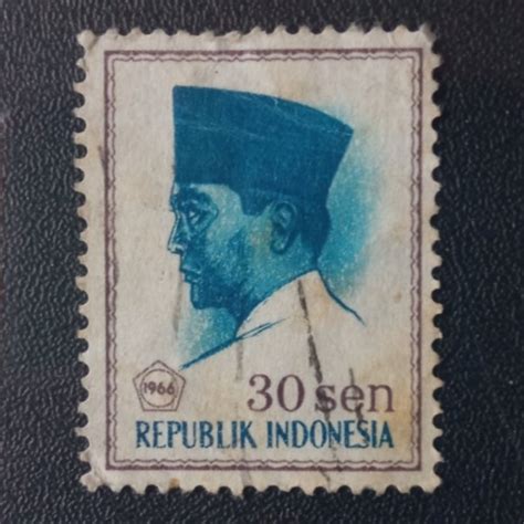 Jual Perangko Jadul Indonesia 1966 Soekarno 30 Sen P 321 Di Lapak Yd