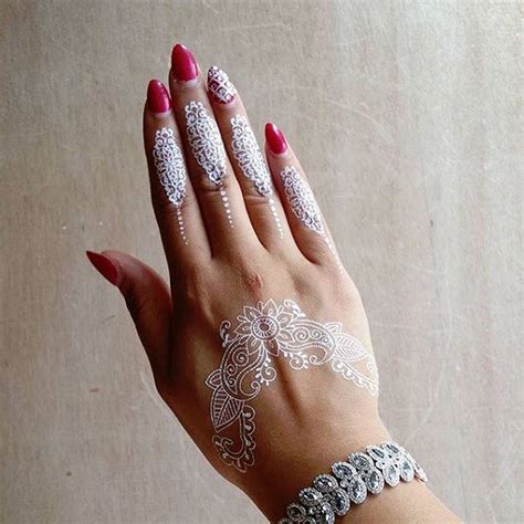 Elegant White Lace Like Tattoo Designs