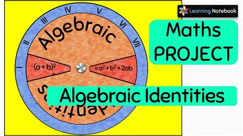 Algebraic Identities Working Model Maths Activity Project Tlm Youtube