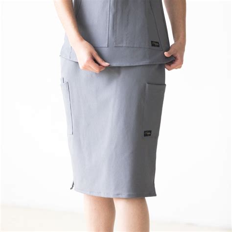 Grey Scrub Skirt Scrub Skirts Medical Outfit Scrubs Outfit