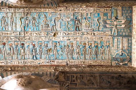 Dendera Temple The Ceiling Of The Hathor Temple Has Rec Flickr