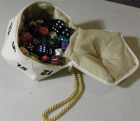 D20 Handbag Of Holding How To Build It Dice Bag Sewing Crafts