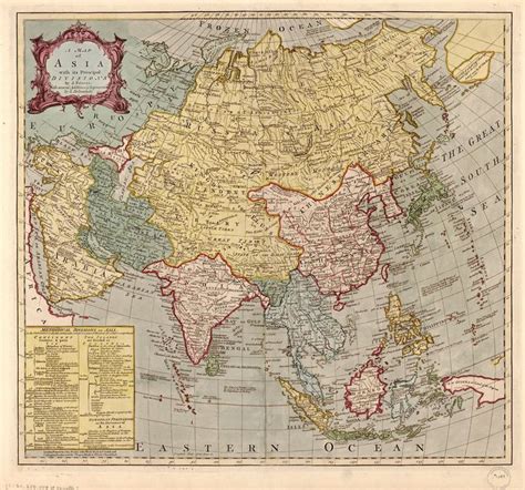 Old Map From Asia In 1700 Maps On The Web Asia Map Old Map