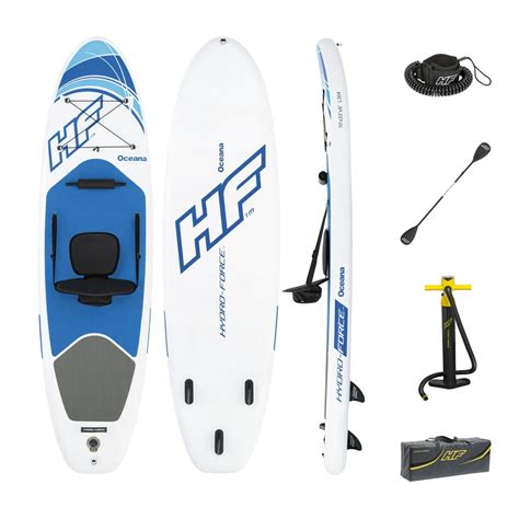 Hydro Force Oceana 10 Ft Inflatable Stand Up Paddleboard Set Walmart