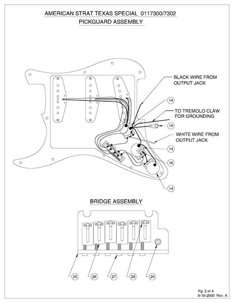 American Stratocaster Texas Special Wiring Diagram 0117300 0117302