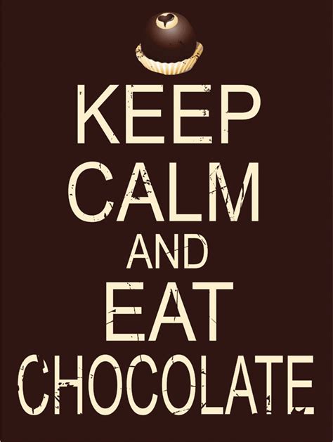 Keep Calm And Eat Chocolate Original Metal Sign Company