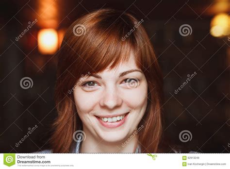 Portrait Close Up Of Young Beautiful Woman Stock Image Image Of Hair
