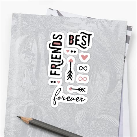 Best Friends Forever Sticker Sticker Von Xsylx Redbubble