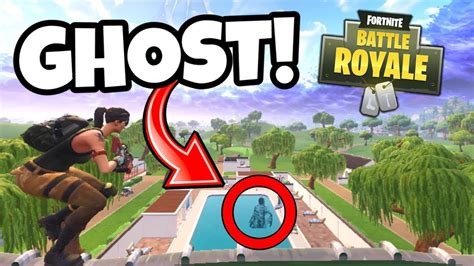 there s a ghost in fortnite 👻 youtube