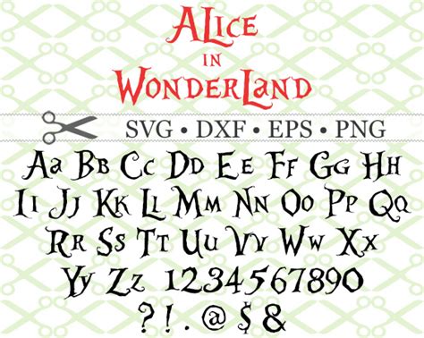 Alice In Wonderland Font