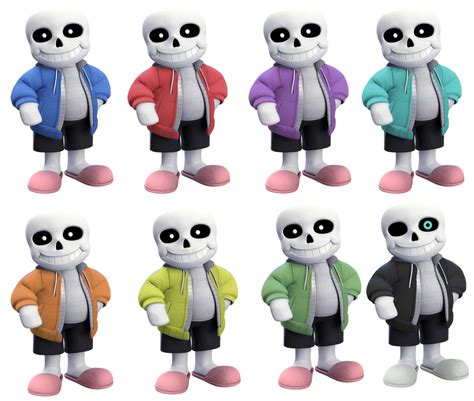 Sans Smash Bros Ultimate Alternate Costumes By Big Z 2015 On Deviantart