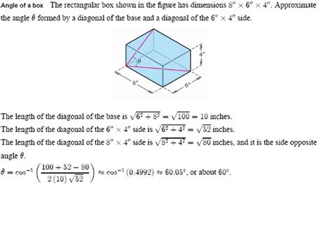 Solved The Rectangular Box Shown In The Figure Has Dimensions 9 × 5