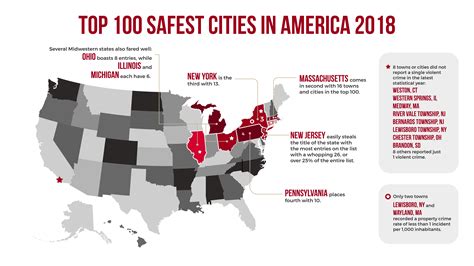 Safest Cities In America Worldatlascom