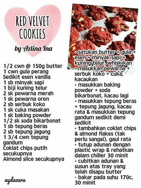 Resepi biskut arab suji gebu ok hari nie kita belajar salah satu biskut raya yang senang sangat. Red velvet cookies | Red velvet cookies, Chocolate mint ...