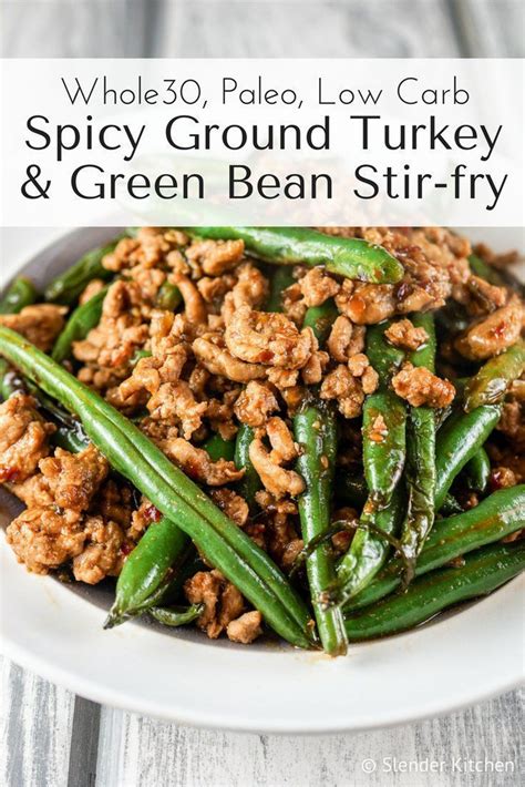 I always cook my rice in a rice cooker or instant pot so it's cooking while i cook the stir fry, but you can also do it on the. Spicy Ground Turkey and Green Bean Stir-fry | Recipe (With ...