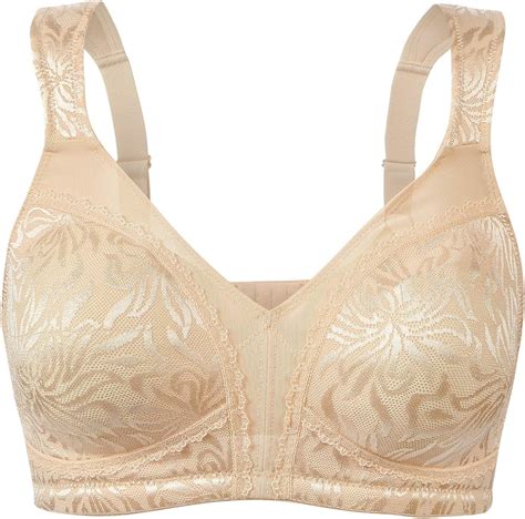 Wingslove Womens Full Cup Minimizer Bra Wide Straps Non Wired No Padding Bra Comfort Plus Size