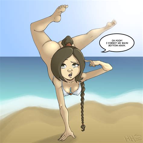 Rule 34 1girls Ass Avatar The Last Airbender Beach Bikini Bottomless