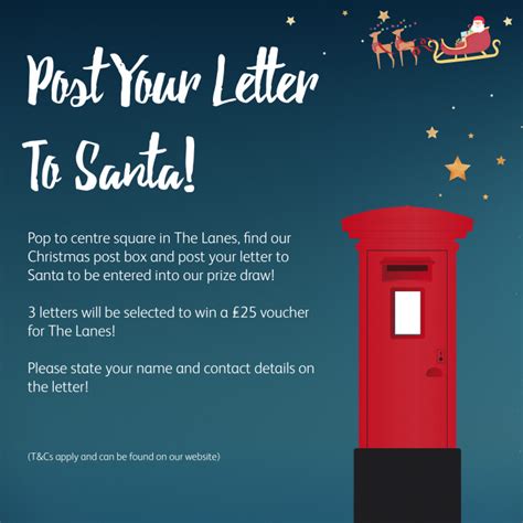 Post Your Letter To Santa The Lanes Shopping Centre