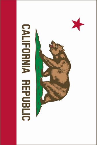 Flag Of California Republic Vertical Vector Image Public Domain Vectors