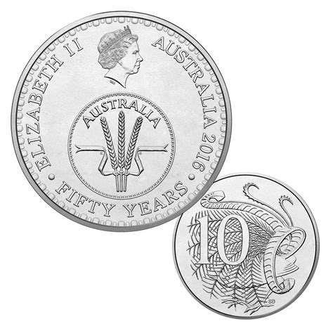 10c 2016 50th Anniversary Decimal Currency Mint Roll Wynyard Coin