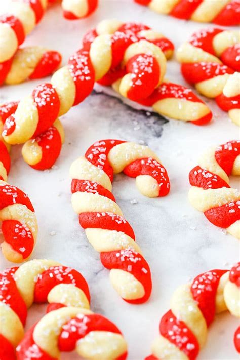 Easy Candy Cane Cookies Recipe Life Love And Sugar