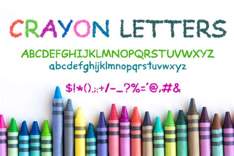 Crayon Letters Font By Owpictures · Creative Fabrica