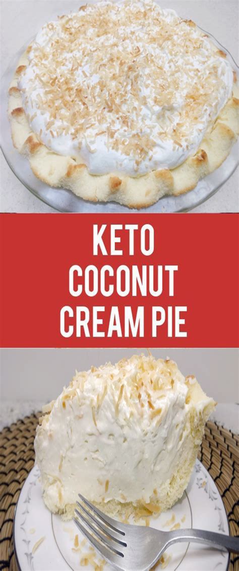 Matt created the ultimate keto dessert with this low carb coconut cream pie. Keto Coconut Cream Pie
