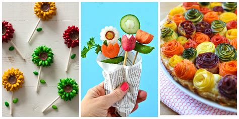 20 Ways To Make Your Food Look Like Flowers Flower Shaped Food