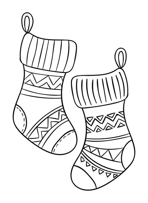 Best Christmas Stocking Coloring Pages Printable Printable
