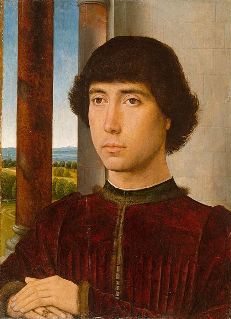 Portrait Of A Young Man Painting By Hans Memling Fine Art America