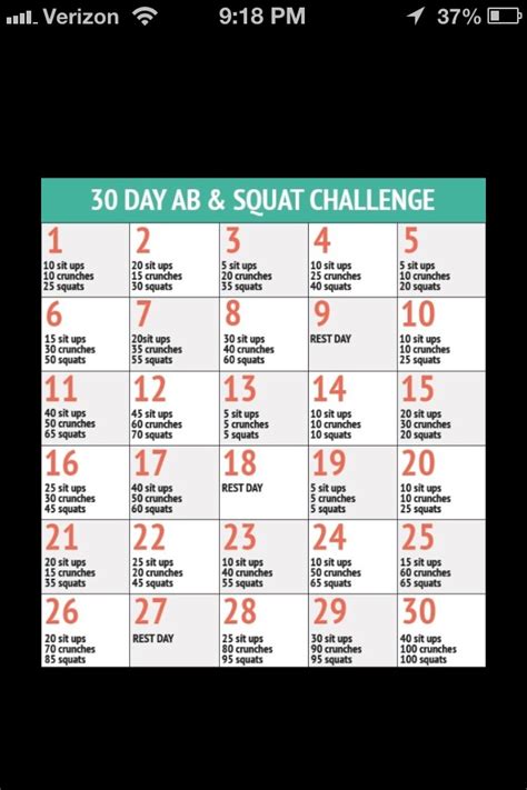 30 Day Squat Challenge Trusper
