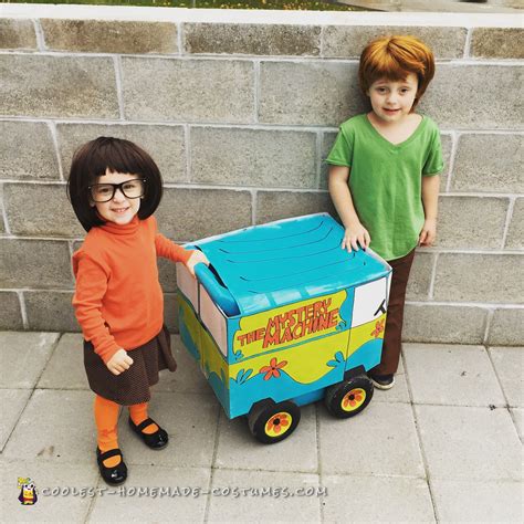 Discover outfit ideas for diy halloween (win $100) made with the shoplook outfit maker. Awesome Mystery Machine with Velma and Shaggy | Homemade costumes for kids, Halloween costumes ...