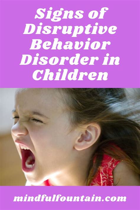 Signs Of Disruptive Behavior Disorder In Children Behavior Disorder