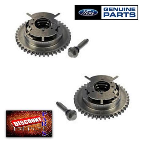 Set 2 Genuine Ford 54l 3v Camshaft Phaser Sprocket V8 F150 Explorer