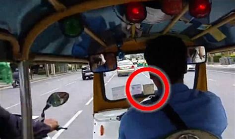Bangkok Tuk Tuk Driver Slows Down And Signals To Thieves Before