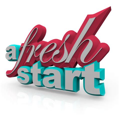 A Fresh Start 3d Words Stock Illustration Illustration Of Replenish