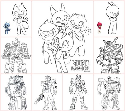 Mini Force Coloring Pages Miniforce Coloring Pages At Getcolorings 4224