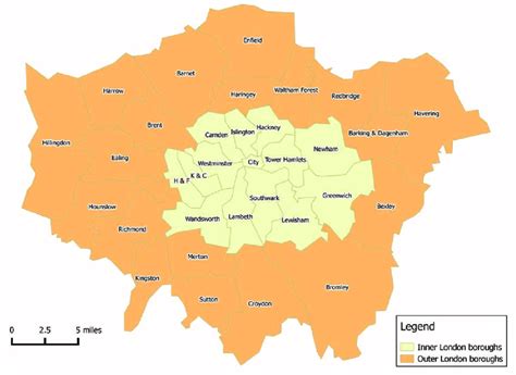 1 London Map Inner And Outer London Boroughs Download Scientific Diagram