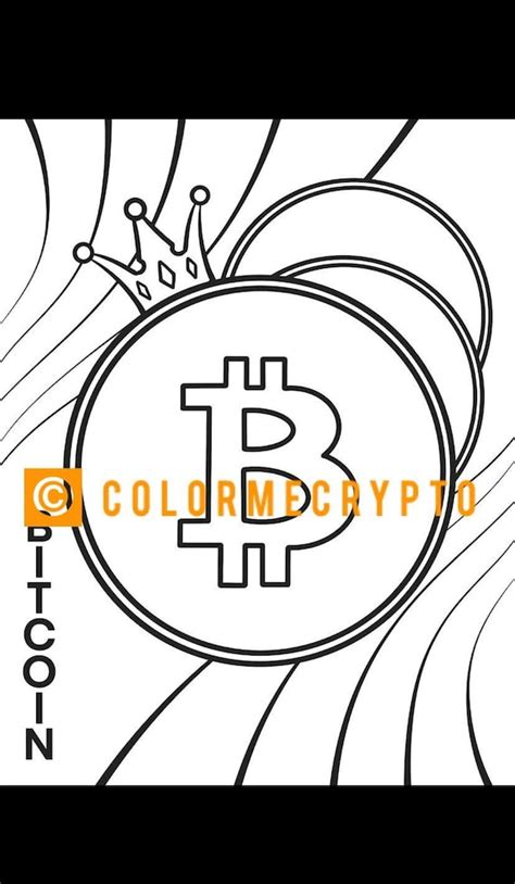 Bitcoin Btc Colormecrypto Coloring Book Page Free Coversheet Coloring